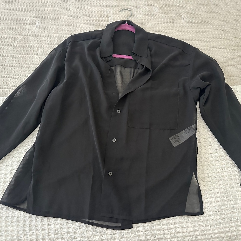 Abercrombie & Fitch Sheer Button-Down Shirt